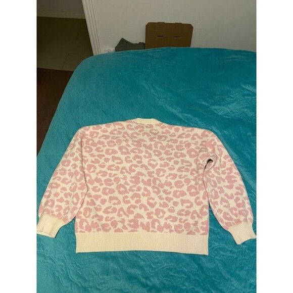 Adora Womens Small Leopard Print Sweater 50% Viscose 28% Nylon & 22% Polyester P - Picture 4 of 13